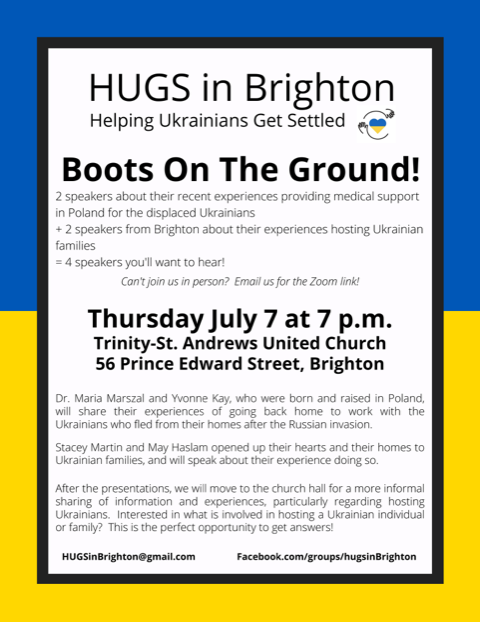 Boots On The Ground speaker event- Helping Ukrainian’s Get Settled