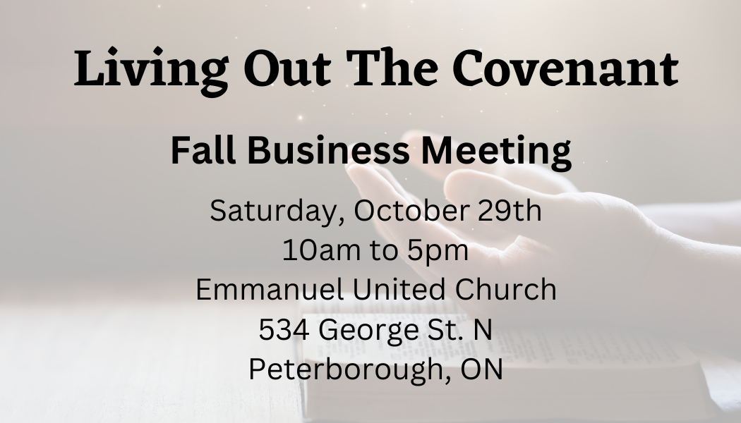 church business meeting announcement