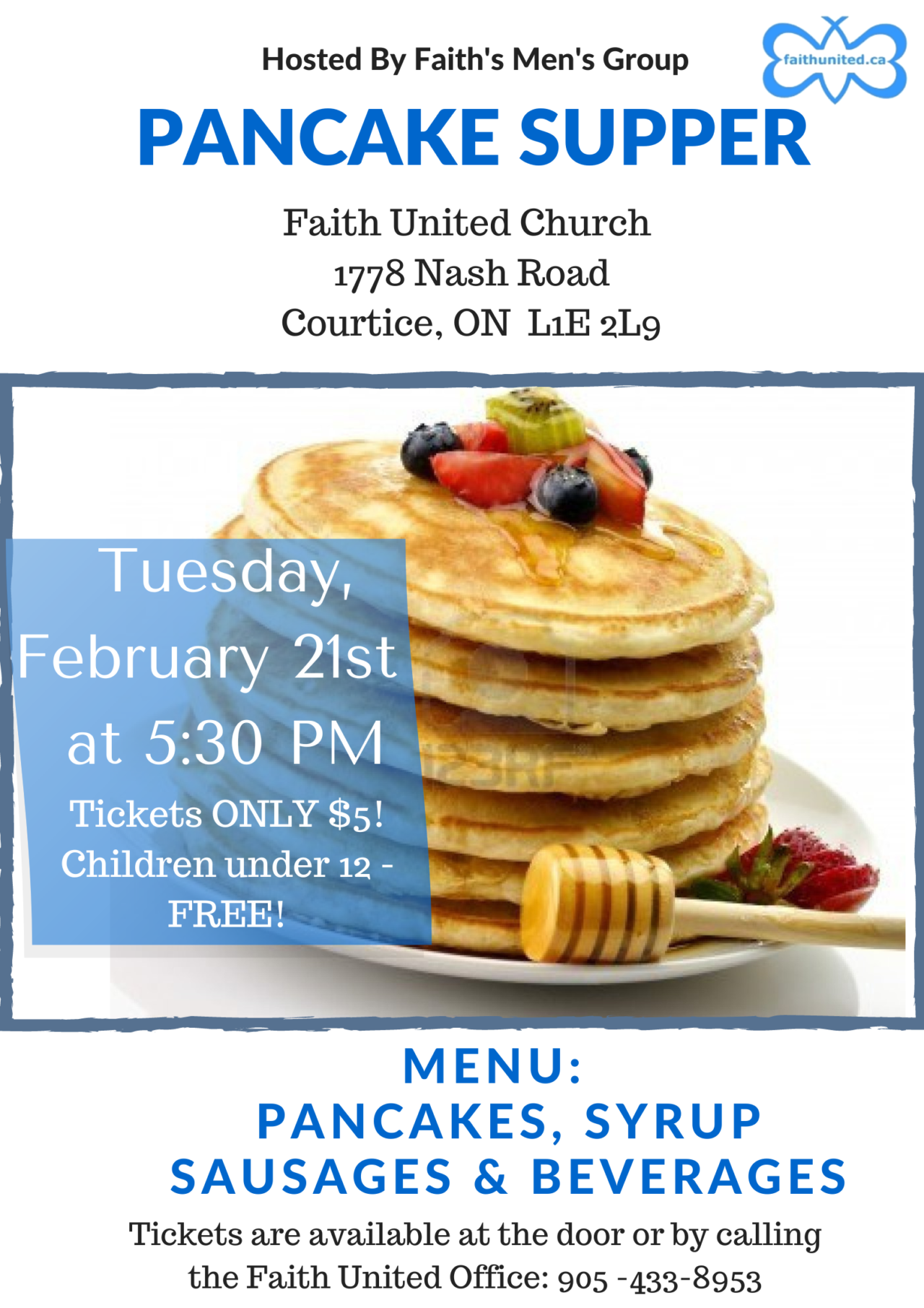 Pancake Supper East Central Ontario Regional Council of the United