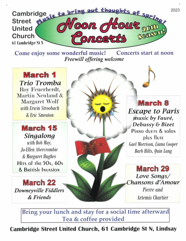 March Noon Hour Concerts