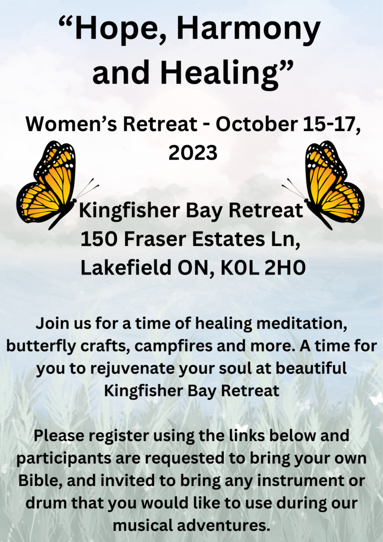 Women’s Retreat at Kingfisher Bay – October 15-17, 2023