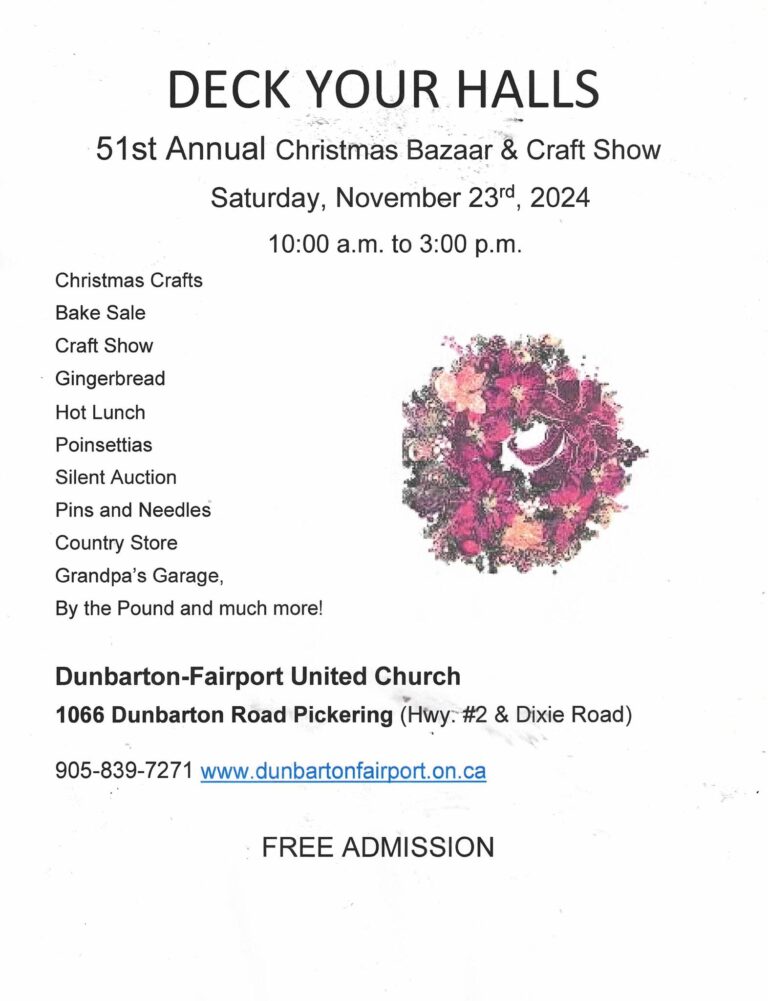 Deck your Halls  51st Annual Christmas Bazaar