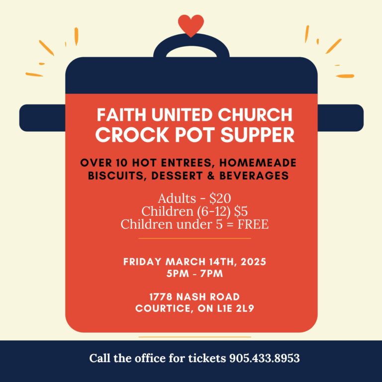 Faith United Church – Crock Pot Supper