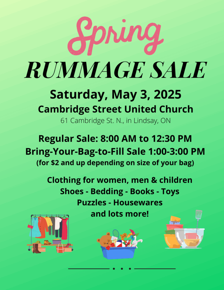 SPRING RUMMAGE SALE