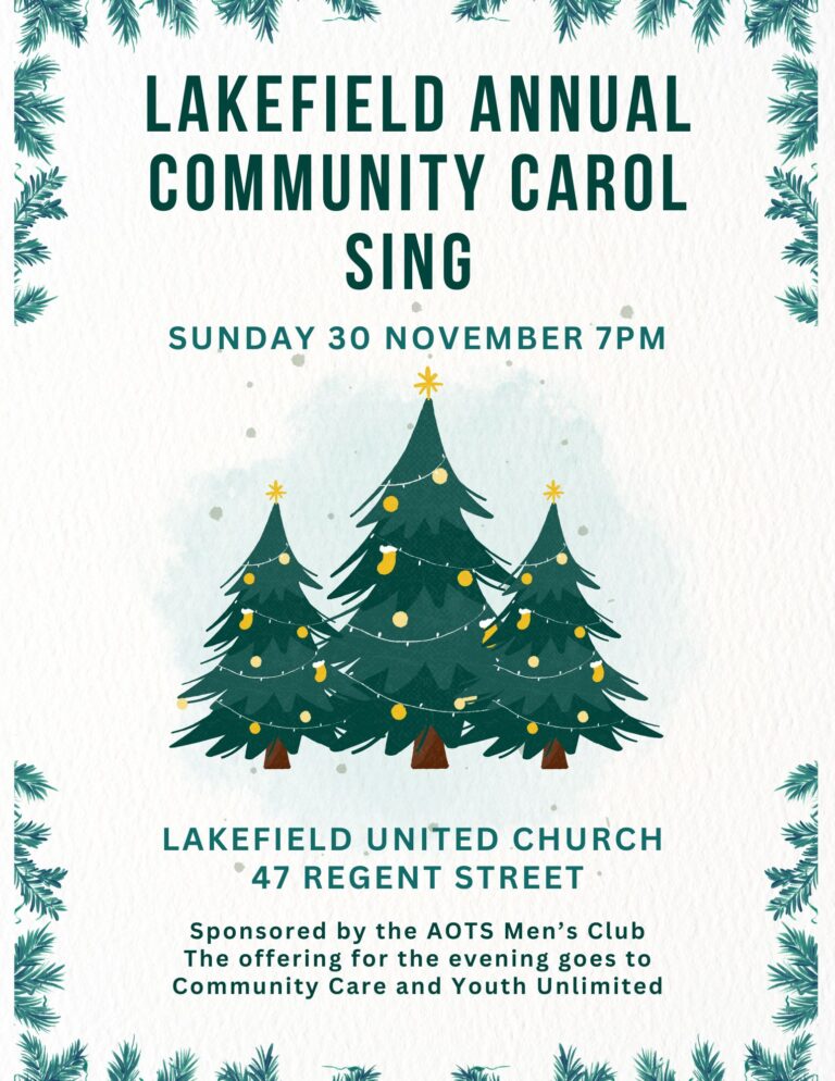 Lakefield Annual Community Carol Sing