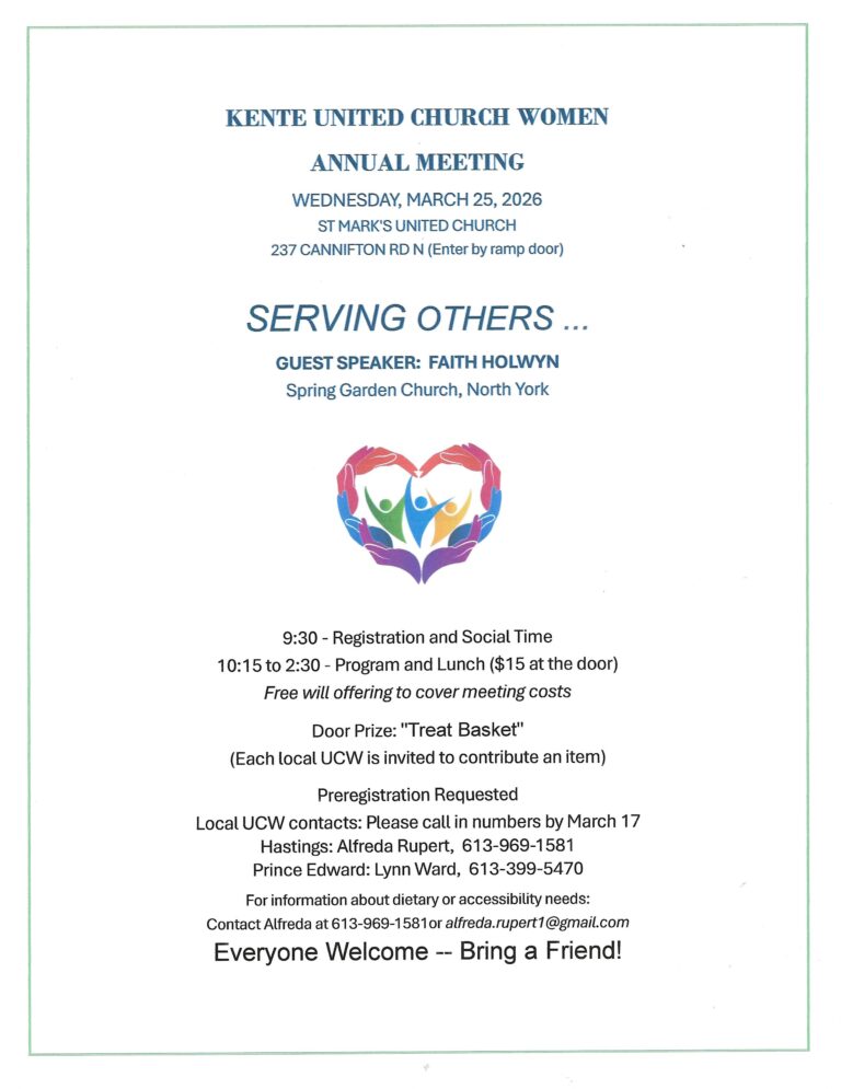 Kente Area UCW Annual Meeting