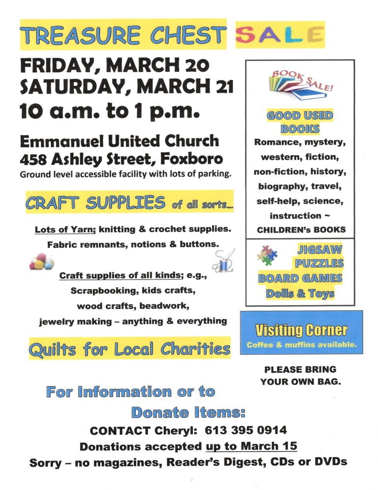 Emmanuel Book and Craft Supplies Sale