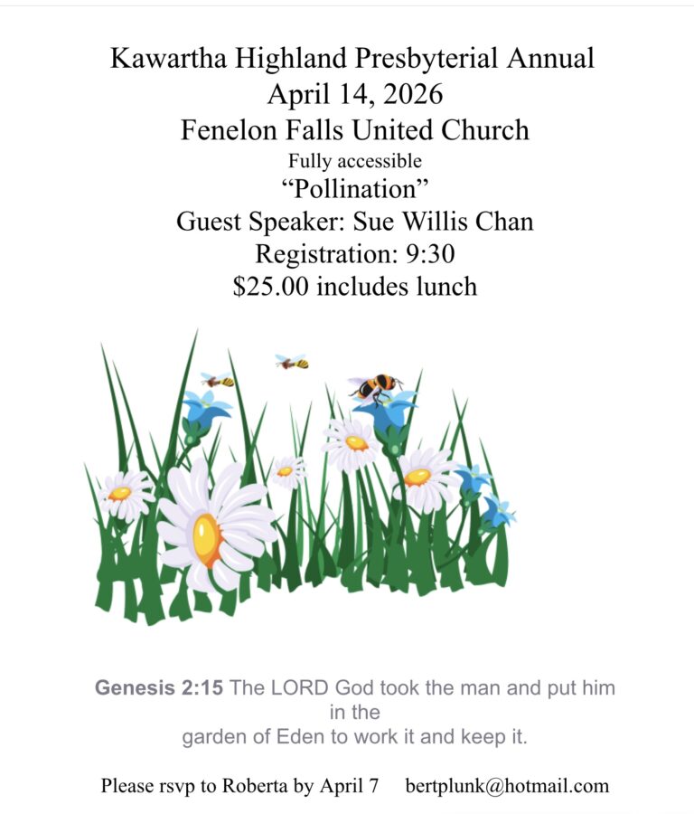 Kawartha Highlands Presbyterial AGM